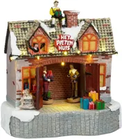 Het pieten huis battery operated l20,5xb12,5xh22,5 cm Luville - Luville - thumbnail