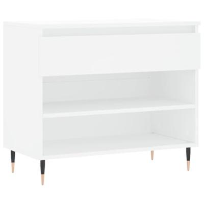 VidaXL Schoenenkast 70x36x60 cm bewerkt hout wit VidaXL Schoenenkast 70x36x60 cm bewerkt hout wit
