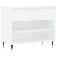 Schoenenkast 70x36x60 cm bewerkt hout wit - thumbnail