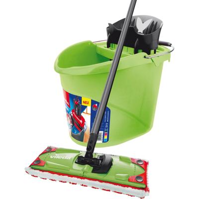 Vileda ultramat colors 2in1 complete set vloerwisser (groen/zwart)
