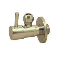 Best Design Hoekstopkraan Solara met Rozet 3/8 x 10 mm Mat Goud - thumbnail