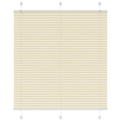 VidaXL Plissé rolgordijn 120x100cm stofbreedte 119,4cm polyester crème VidaXL Plissé rolgordijn 120x100cm stofbreedte 119,4cm polyester crème