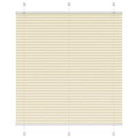 VidaXL Plissé rolgordijn 120x100cm stofbreedte 119,4cm polyester crème - thumbnail