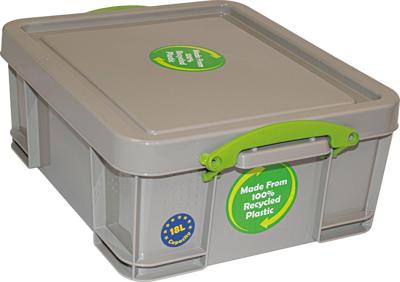 Really Useful Box opbergdoos 18 liter, gerecycleerd, grijs Really Useful Box opbergdoos 18 liter, gerecycleerd, grijs
