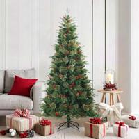 Kunstmatige Inklapbare Kerstboom Groen 180 cm PVC, PE en staal - thumbnail