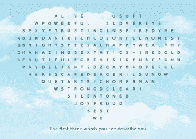 Ansichtkaarten The First Three Words