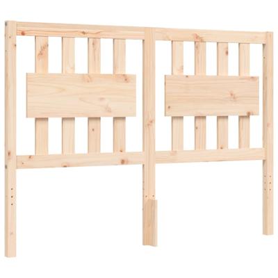 Bedframe met hoofdbord massief hout