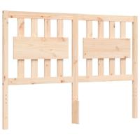 Bedframe met hoofdbord massief hout - thumbnail