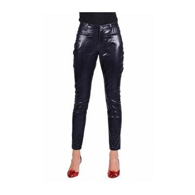 Stretchbroek zwart metallic