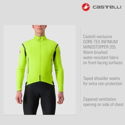 Castelli Perfetto RoS 2 lange mouw fietsjack groen/geel heren L Castelli Perfetto RoS 2 lange mouw fietsjack groen/geel heren L