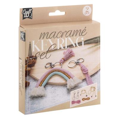 Creative Craft Group Macrame sleutelhangers, set van 2