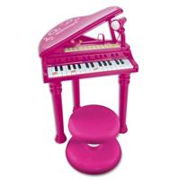 Bontempi elektronische piano met microfoon 53 cm roze - thumbnail