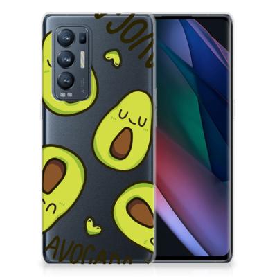 OPPO Find X3 Neo Telefoonhoesje met Naam Avocado Singing OPPO Find X3 Neo Telefoonhoesje met Naam Avocado Singing