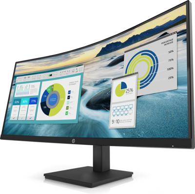 HP P34hc G4 LED-monitor Energielabel G (A - G) 86.4 cm (34 inch) 3440 x 1440 Pixel 21:9 5 ms USB-C, USB-A 3.2 Gen 1, USB-B, DisplayPort, HDMI, Audio-Line-out