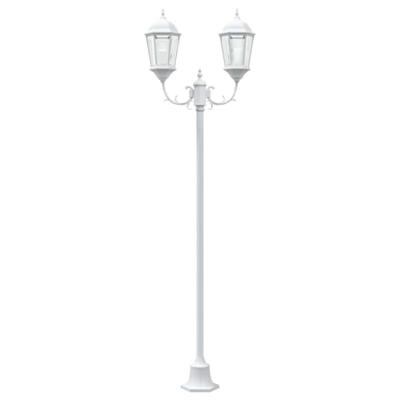 VidaXL Tuinverlichting wit 68 x 20 x 235 cm aluminium en glas