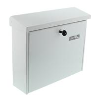 Burg Wächter 61150 JOURNAL 5867 W Brievenbus Plaatstaal Wit Sleutelslot - thumbnail