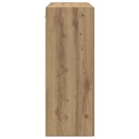 Hangkast artisanaal eikenkleurig 69.5 x 34 x 90 cm Bewerkt hout - thumbnail