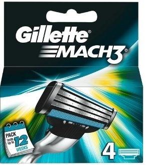Gillette Gillette Navul Scheermesjes Mach3 - 4 pack Gillette Gillette Navul Scheermesjes Mach3 - 4 pack