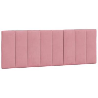 Hoofdbordkussen "Hanko" 140 cm fluweel roze