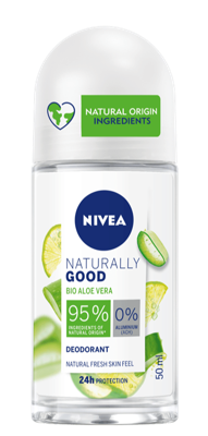 Nivea Deodorant roller naturally good aloe vera 50 Milliliter