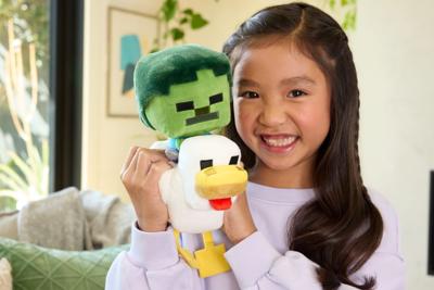 Minecraft Deluxe Plush Figure Chicken Jockey 20 cm