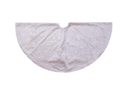 Boomkleed barok fluweel creme dia. 120cm - Annas collection