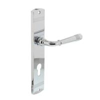 Intersteel Deurkruk Helena op langschild profielcilindergat 72mm - chroom - thumbnail