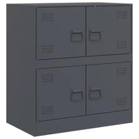 Dressoir 67x39x73 cm staal antracietkleurig - thumbnail