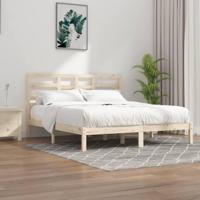 Bedframe zonder matras massief hout 200x200 cm - thumbnail