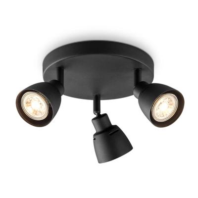 Home sweet home LED opbouwspot Aka 3L Ø 19 cm - zwart