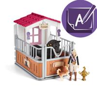 42437 Schleich Paardenbox Met Paard Princess & Tori - thumbnail