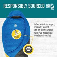 Sierra Designs Cloud 800F 35 Deg Mummie Slaapzak Blauw Regular - thumbnail