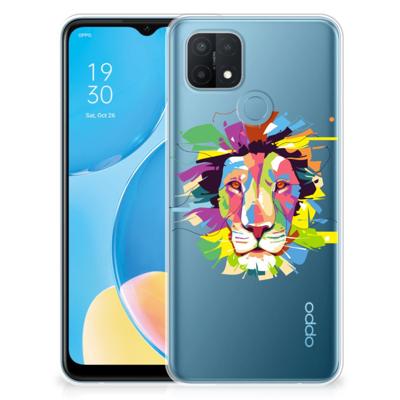 OPPO A15 Telefoonhoesje met Naam Lion Color OPPO A15 Telefoonhoesje met Naam Lion Color