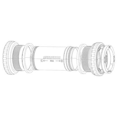 QUARQ spacer "bb30" spacer bb30 right,incl.adj.ring