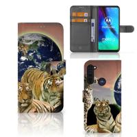 Motorola Moto G Pro | Telefoonhoesje | Met pasjeshouder | Roofdieren - thumbnail