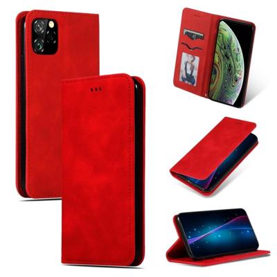 Retro huid voelen Business magnetische horizontale Flip lederen case voor iPhone 11 Pro Max (rood) Retro huid voelen Business magnetische horizontale Flip lederen case voor iPhone 11 Pro Max (rood)