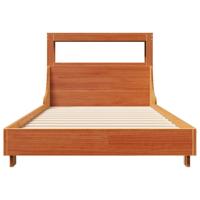Bedframe zonder matras massief grenenhout wasbruin 90x200 cm - thumbnail