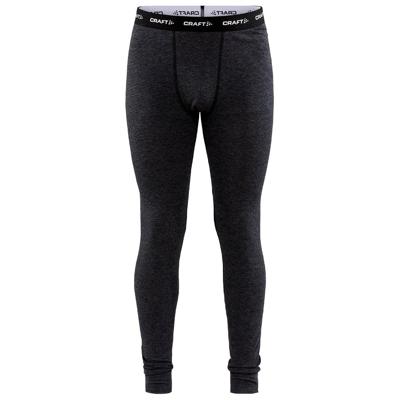 Craft Core Wool Merino Thermobroek Heren Black Melange S Craft Core Wool Merino Thermobroek Heren Black Melange S