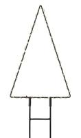 Verlichte decoratie Lumineo Kerstboom 18 x 27 cm Metaal Staak MicroLED - thumbnail