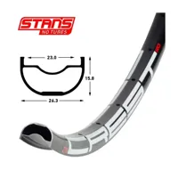 STANS NOTUBES Stan&apos;s crest mk4 rim - 29&apos;&apos; - 28h - black / gray - thumbnail