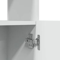 Hoge kast 92x33x100 cm bewerkt hout wit - thumbnail