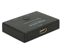 DeLOCK hdmi 2 - 1 switch bidirectional 4k 60 hz hdmi switch (zwart) - thumbnail
