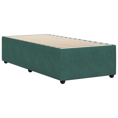 Bedframe zonder matras 100x200 cm fluweel donkergroen