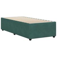 Bedframe zonder matras 100x200 cm fluweel donkergroen - thumbnail