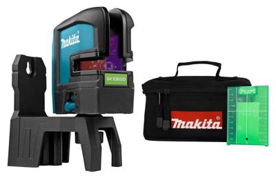 Makita SK106GDZ Kruislijn / punt laser groen 12V Max Basic Body in Tas