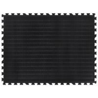 VidaXL Rubbertegel 12 mm 90x120 cm zwart - thumbnail