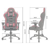 Gaming stoel DRIFT DR110BL Blauw Zwart - thumbnail