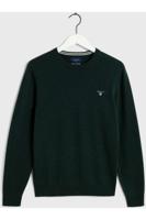 GANT Heren Trui Donkergroen Lamswol Crew Neck Regular Fit - thumbnail
