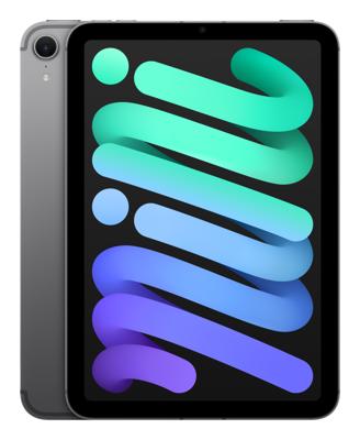 Apple iPad mini (A17 Pro): 8,3‑inch Liquid Retina-display, 256 GB, wifi 6E + 5G mobiel internet, 12‑MP camera aan de voorkant/12‑MP camera aan de achterkant, Touch ID – Spacegrijs