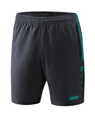 JAKO 6218D Short Competition 2.0 Dames - Antraciet/Turkoois - 34-36